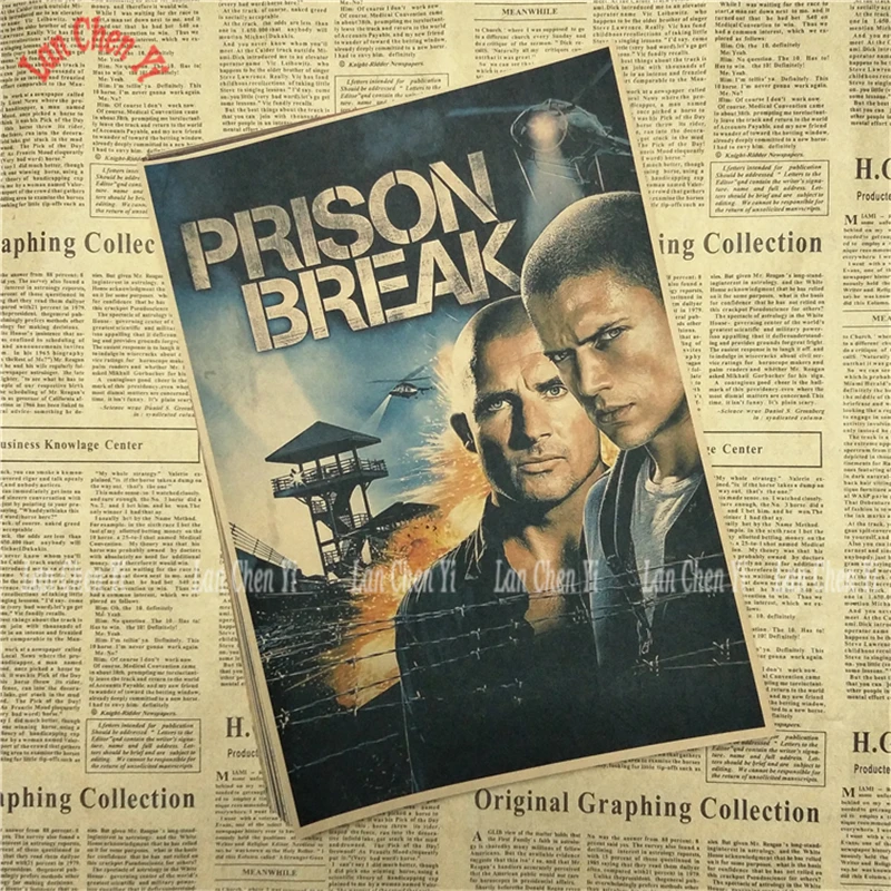 Винтажный постер в виде побега из тюрьмы бара декор для детской комнаты комиксы