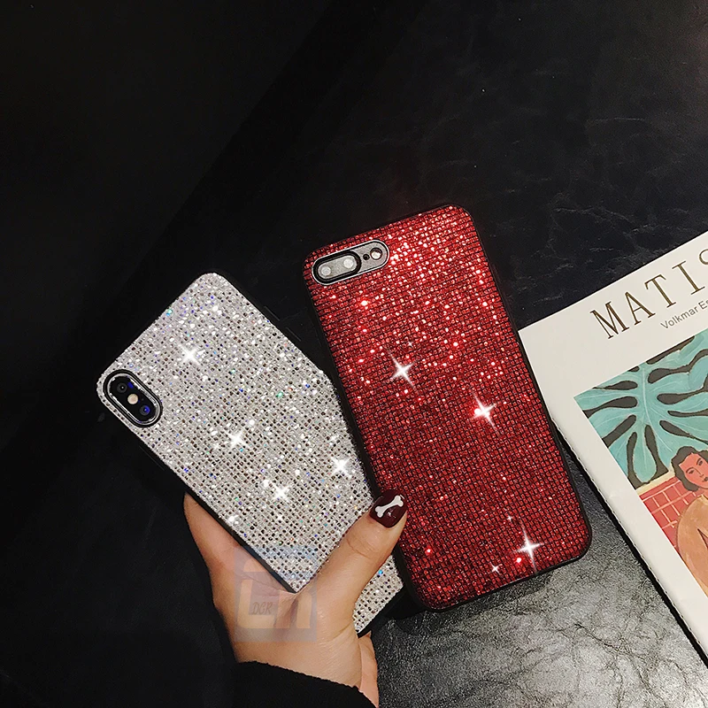 Luxury Diamond Phone Case for iPhone X XS MAX XR Cover Sexy Glitter Rhinestone Silicone Protector 6 6s 7 8 Plus |
