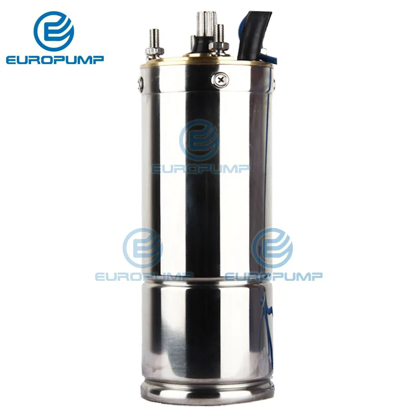 EUROPUMP солнечный насос 6 дюймов 2HP выход " Max Lift 26 м поток 28000LPH DC Солнечный водяной насос с MPPT модель(6EPSC28/26-D72/1300