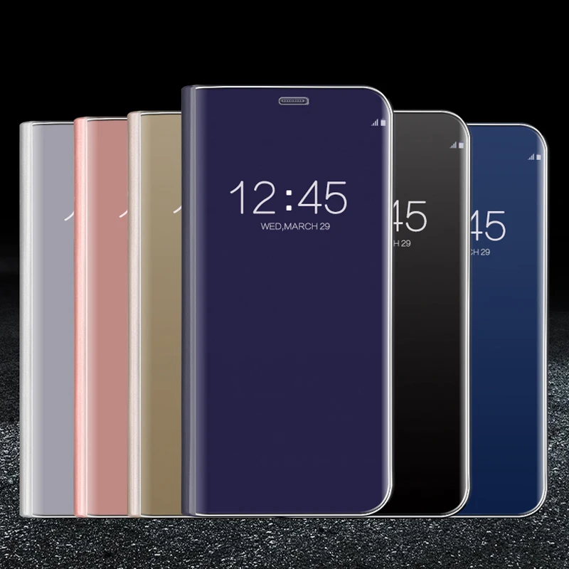 Зеркальный умный флип-чехол для samsung Galaxy S10e Coque чехол-подставка S8 S9 S10 Plus S10Plus Note 9 8