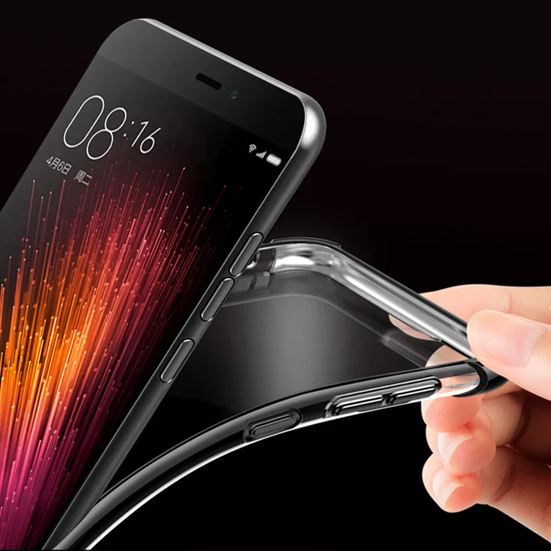 Мягкий чехол из ТПУ чехол для Xiaomi mi 5 ультра тонкий прозрачный блестящий чехол 5,15 ''для mi 5 mi 5 mi xed силиконовый чехол для телефона