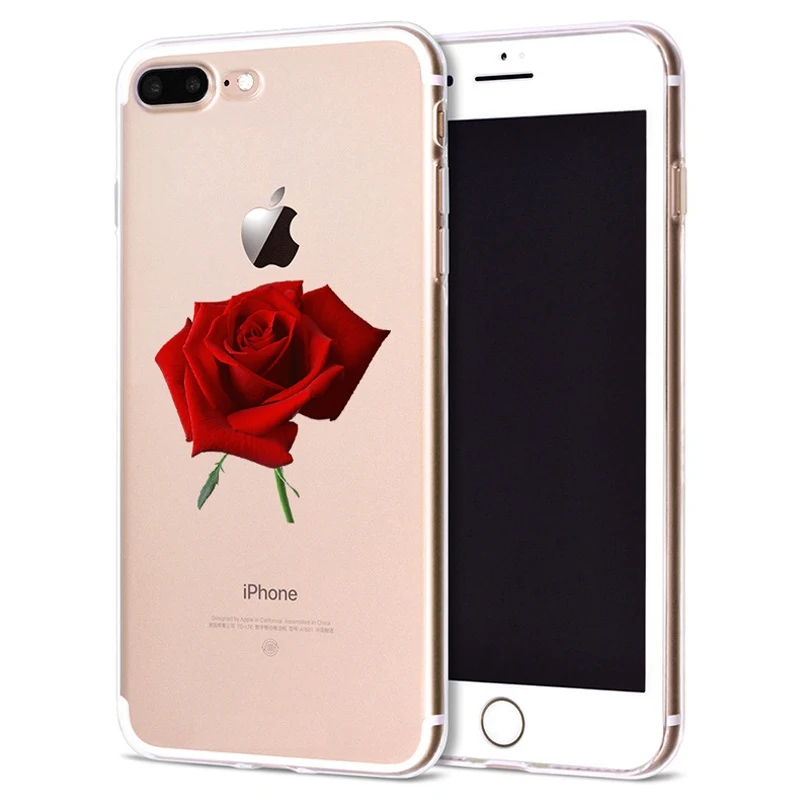 Чехол для Apple iPhone 6 6S 7 Plus X 10 мягкий чехол из ТПУ с сердечком Оригинальный 8 B334 |