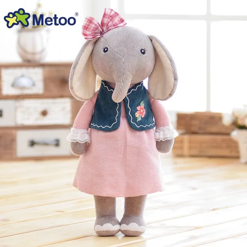 Мягкие игрушки для девочек детская кукла Metoo милый плюшевый слон мягкие