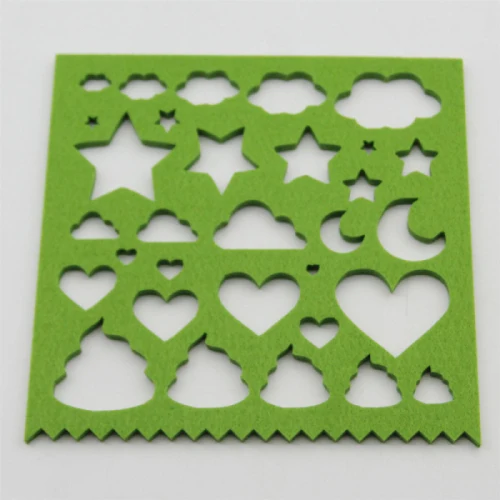 Green Cloud DIY шерстяная войлочная форма, Woolcraft, формы для валяния, трафарет, аппликация, форма ручной работы, набор аксессуаров для шитья, узор для валяния, стартер - Цвет: Green Cloud
