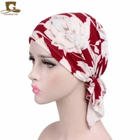 new women cotton bandana scarf pre tied chemo hat beanie turban headwear for cancer patients ladies turbante