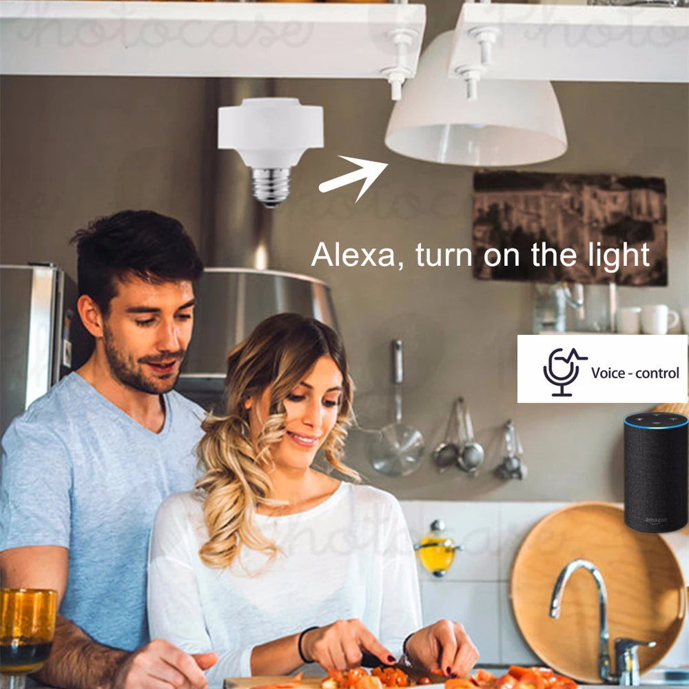 Лампа светодиодная Tuya Smart Life с поддержкой Wi Fi и голосовым