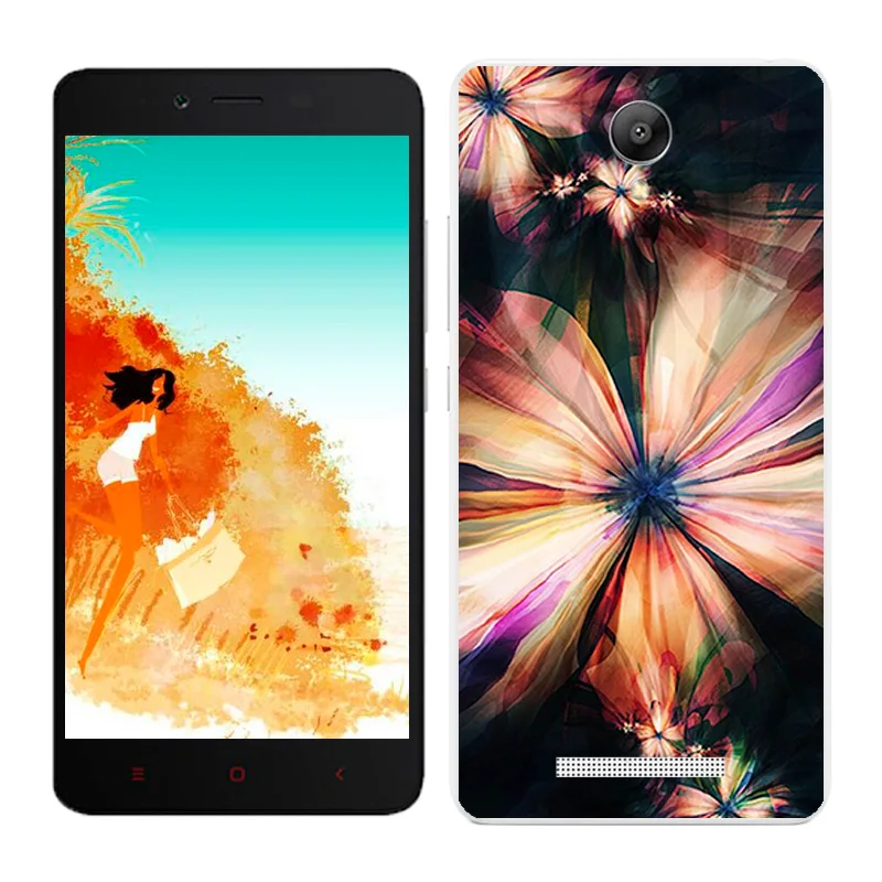18 Чехлы для Xiaomi Redmi Note 2, Мягкая силиконовая задняя крышка для телефона Redmi Note2, раскрашенная Черная оболочка для Hongmi Note2 - Цвет: 18