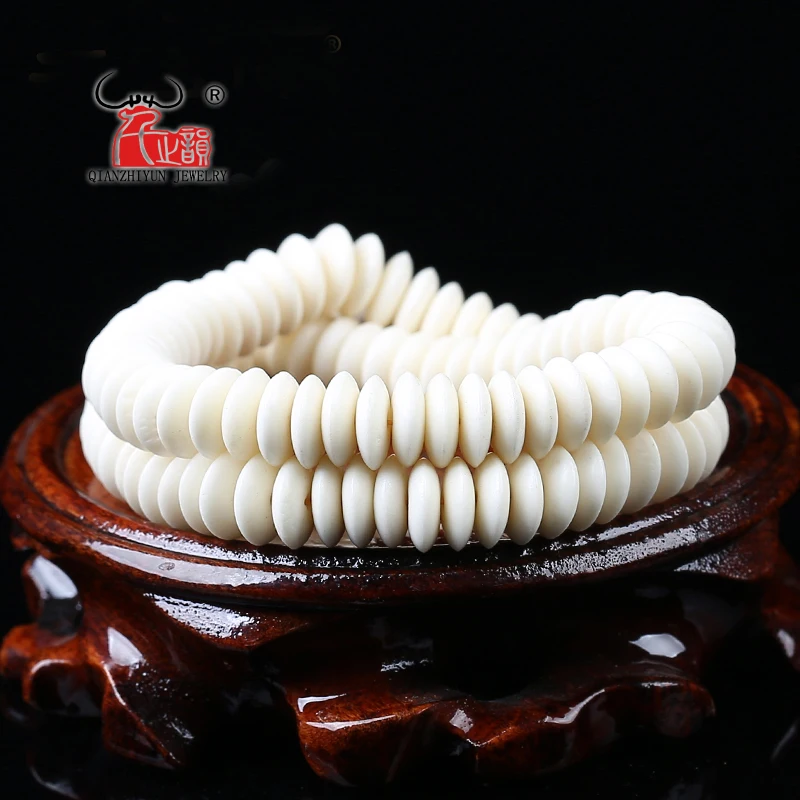 

30PCS natural beef bone spacer beads for bodhi beads DIY Tibetan jewelry deads for jewelry making Hole 1.5 mm