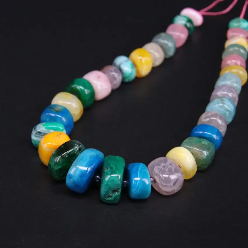 Круглые бусины из агата, 15,5 дюйма/нить