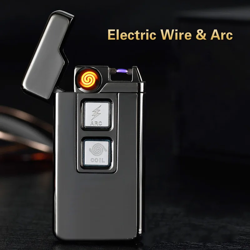 Usb зарядка Tesla катушка и дуговая Зажигалка USB ветрозащитная индивидуальная