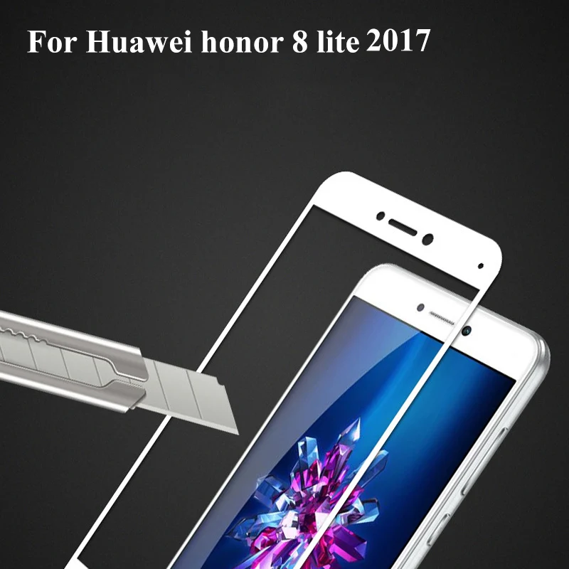 2 шт защита для экрана Huawei Honor 8 lite 2017 закаленное стекло Защита полное покрытие |