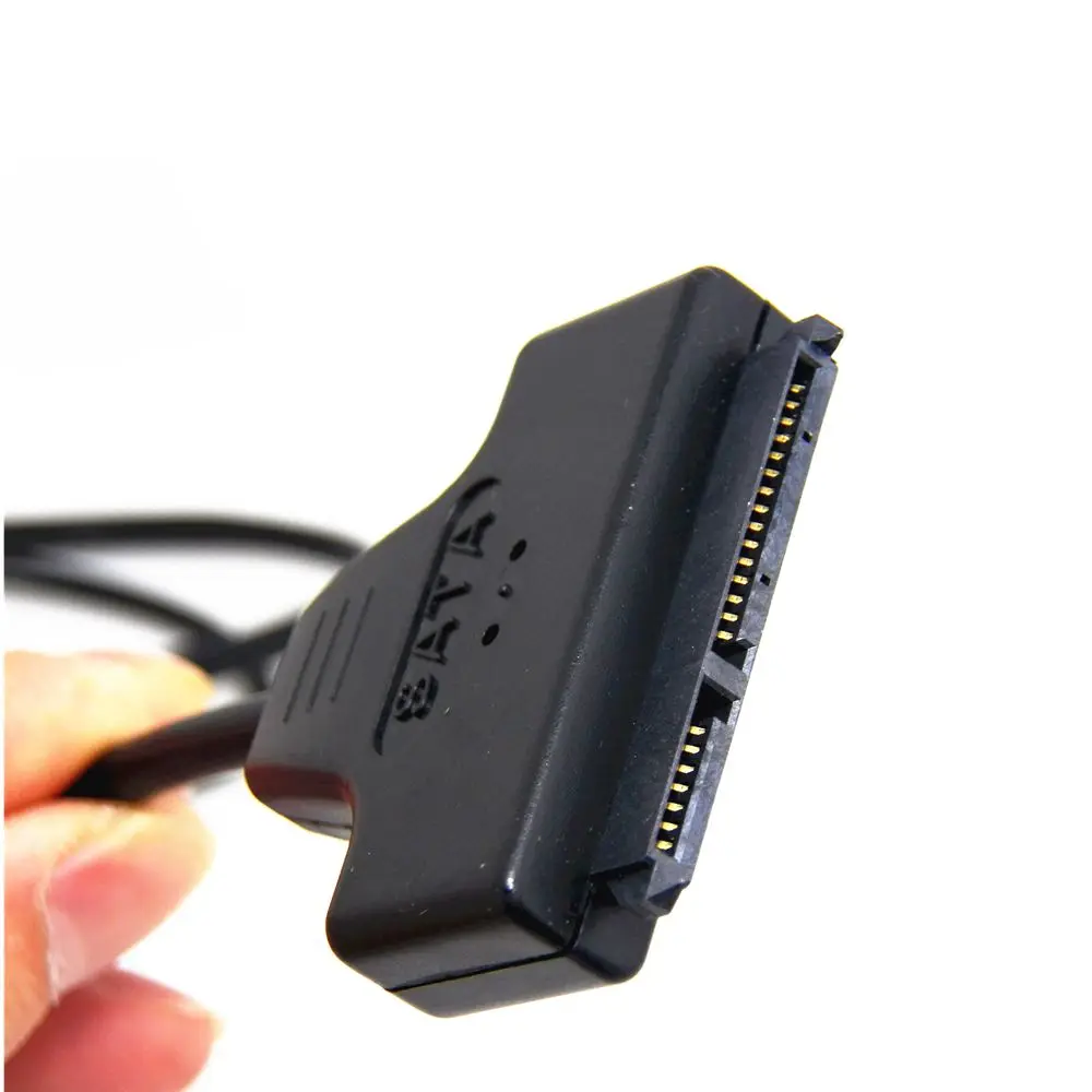 Лидер продаж легкий USB-кабель 2 0 для SATA 7 + 15 Pin 22 a 5 HDD жесткий диск с кабелем |