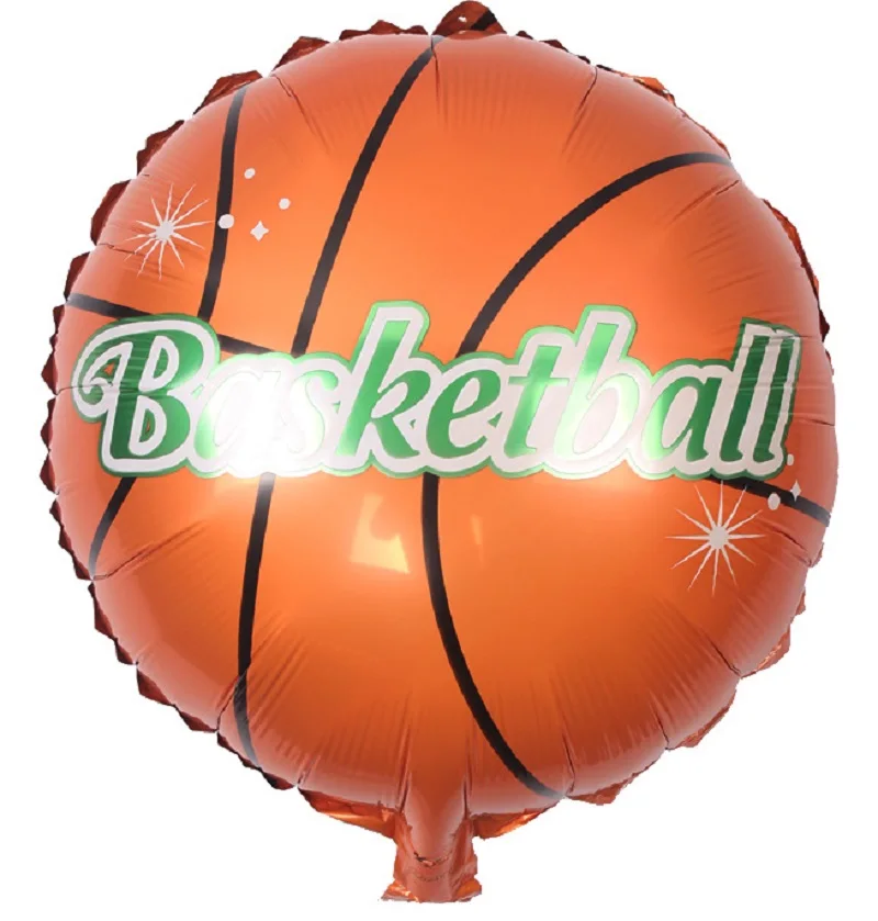 5pcs Basketball 5 шт., 18 дюймов, золотой футбольный воздушный шарик в виде футбольного мяча для детей, спортивные украшения для дня рождения, баскетбольные свадебные шары, надувной воздушный шар - Цвет: 5pcs Basketball