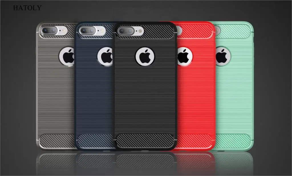 Чехол HATOLY для iPhone 7 Plus / 8 мягкий силиконовый чехол с ворсом из ТПУ Apple 5 дюйма |
