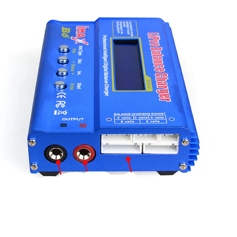 Новый iMAX B6 ЖК экран цифровой RC Lipo NiMh зарядное устройство + XT60/T плата адаптера 2 6S 12v