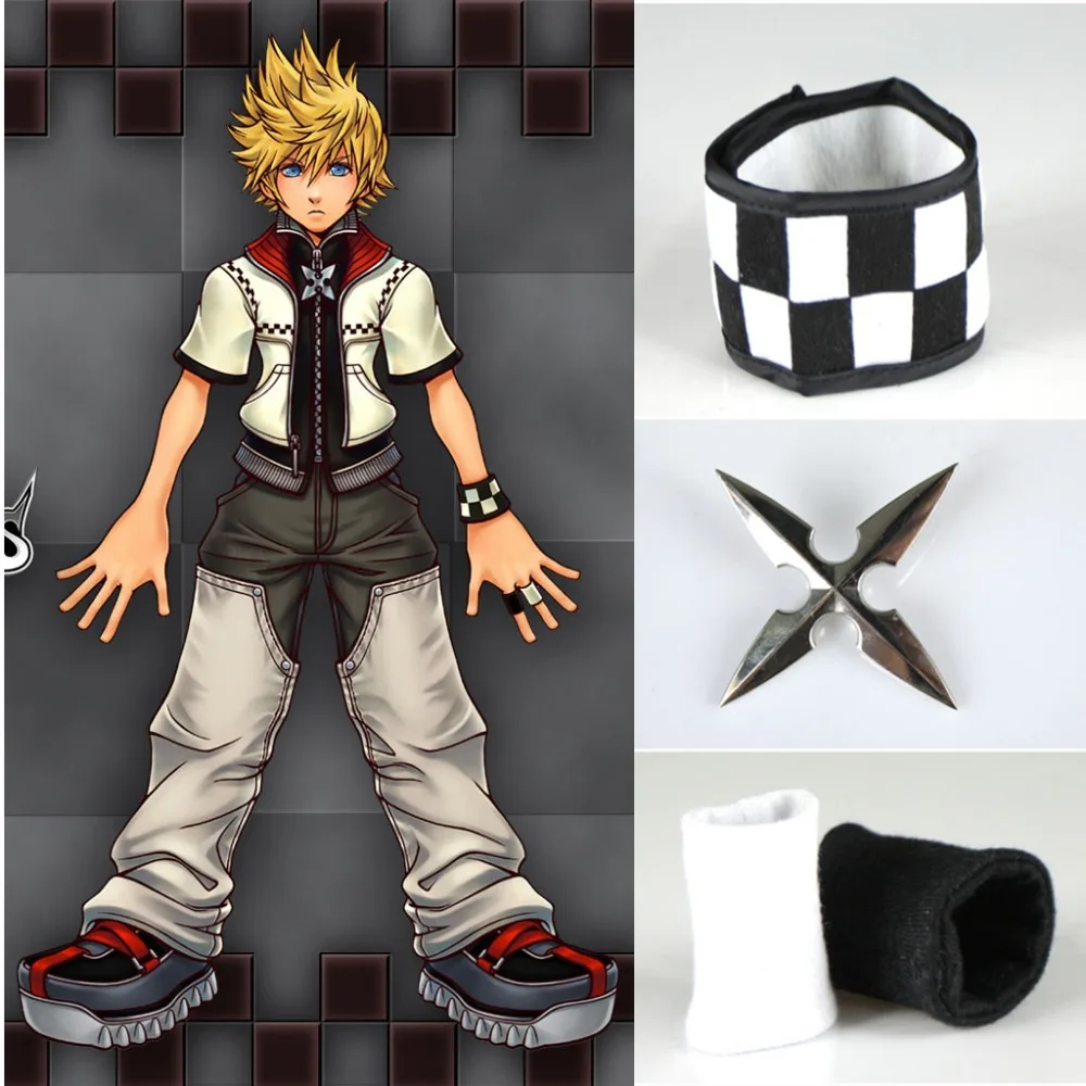 Костюмы для косплея Athemis Cool Kingdom Hearts Roxas аксессуары комплекты браслетов и