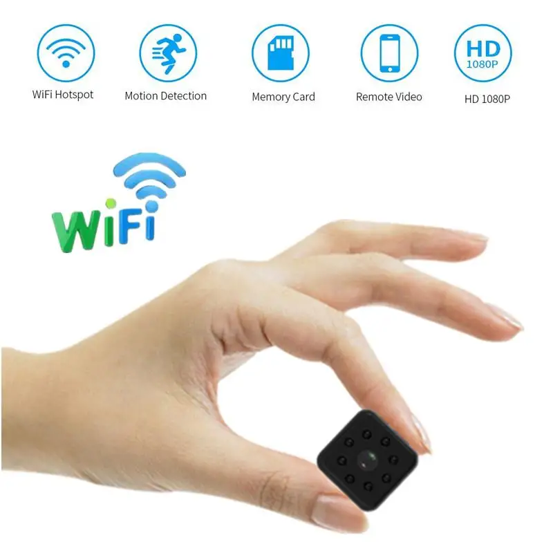Мини камера WIFI FULL HD 1080P ночное видение водонепроницаемый корпус CMOS сенсор