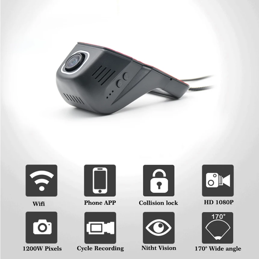 YESSUN для Mitsubishi Pajero Автомобильный видеорегистратор DVR Мини управление Wifi камера Novatek 96658 регистратор видеорегистратор
