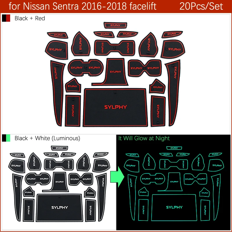 Противоскользящий резиновый подстаканник для Nissan Sentra B17 Versa Sedan N17 Tiida Pulsar C13 Teana Altima