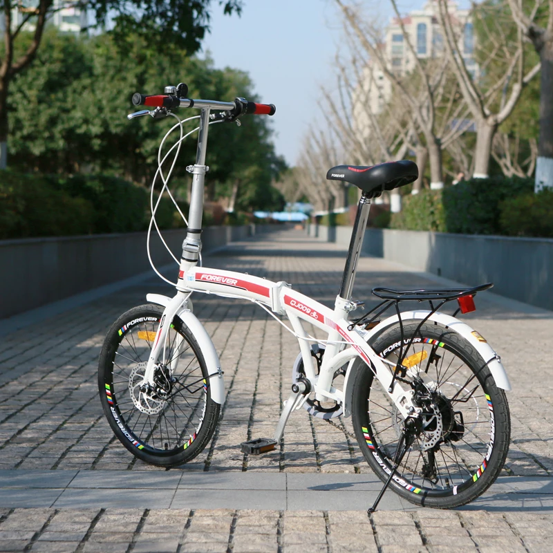 Высокоуглеродистая сталь дисковый тормоз складной велосипед Сверхлегкий 20