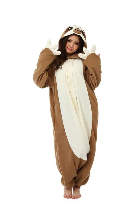 Костюм животного Косплэй для взрослых Пижама JP лень пижамы домашние Pijama|sloth