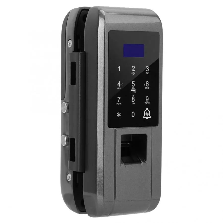 Glass Door Fingerprint Password Digital Electronic Smart Lock for Home Office Security Electronic Smart Lock