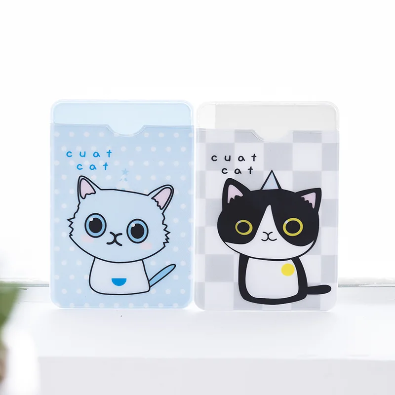 5 шт./лот чехол для карт Kawaii Cat Deer из ПВХ держатель банковских удостоверение