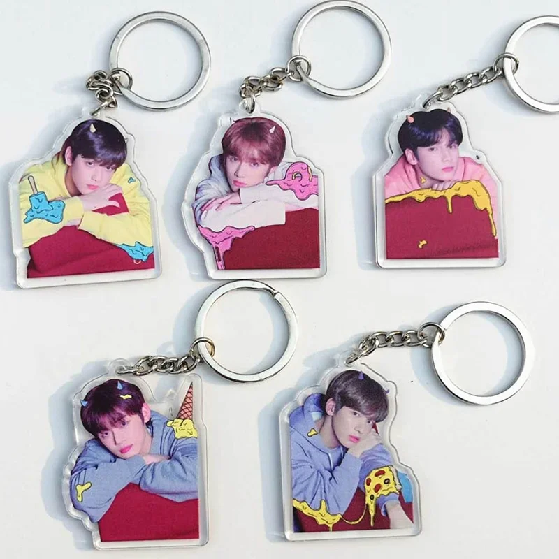 Корейский Kpop TXT TOMORROW X tomorning альбом The Dream Chapter STAR пластиковый персонализированный брелок для ключей брелок подвеска брелок