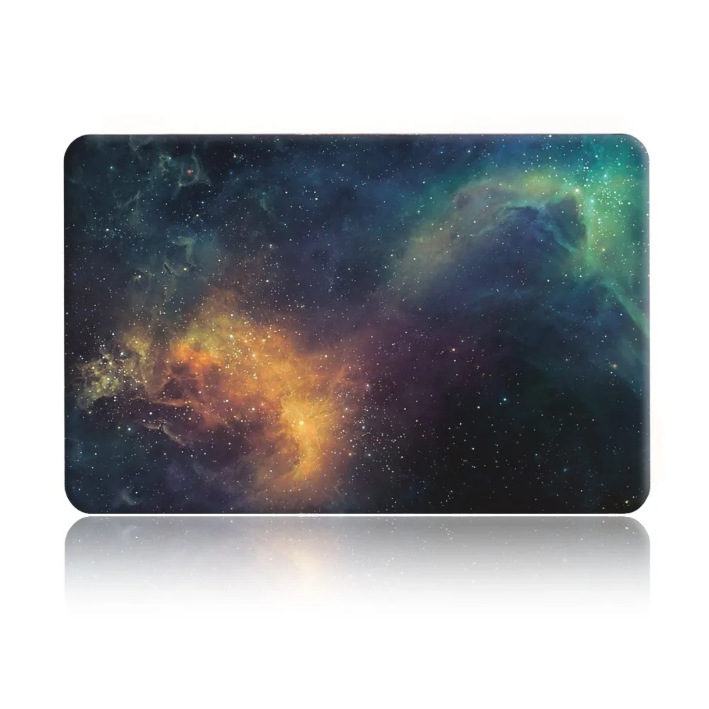 Galaxy Graphic прорезиненный жесткий чехол для Macbook Pro 13 15 дюймов модель A1706 A1708 A1278 A1286