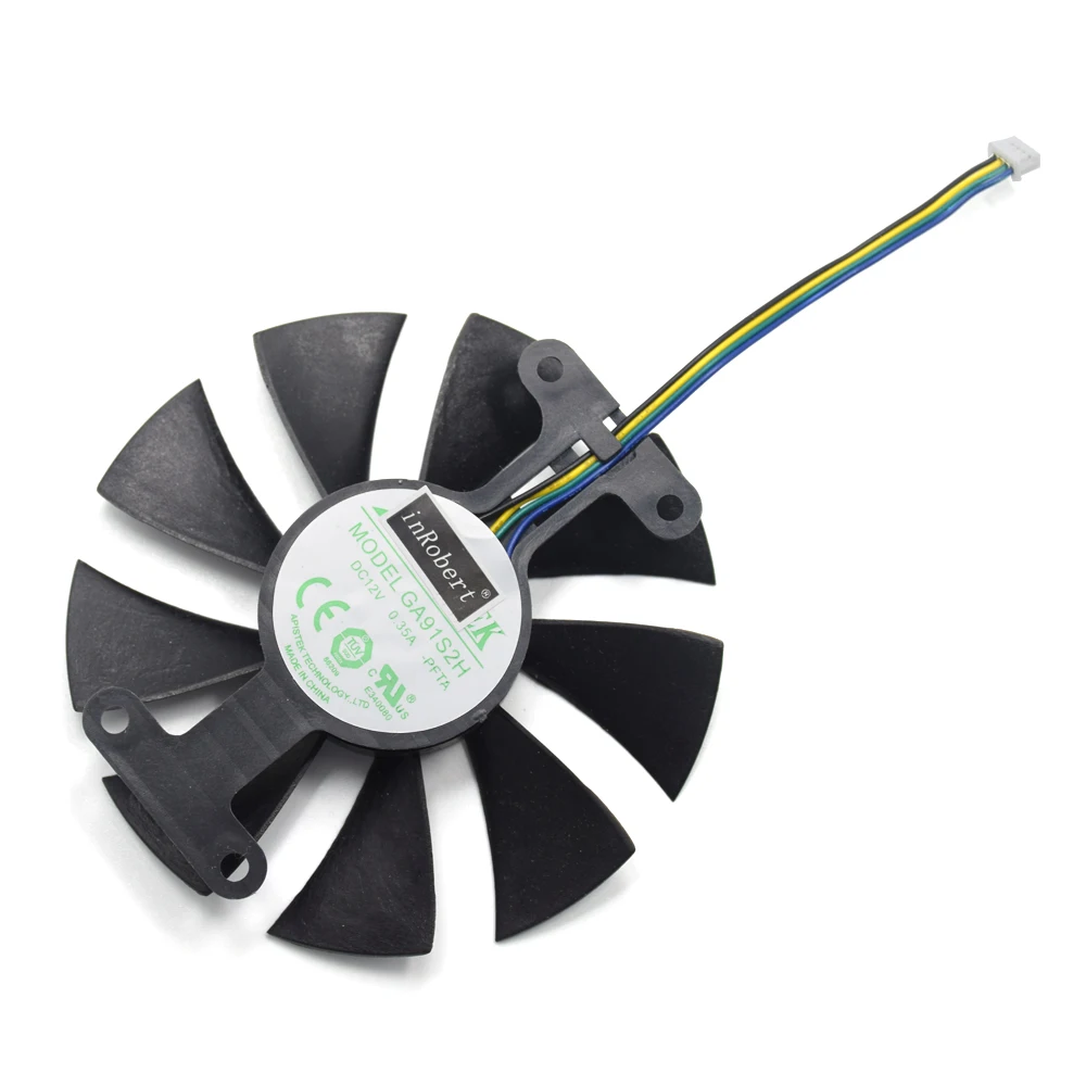 85 мм GA91S2H DC 12 В 0.35A 4Pin кулер вентилятор Замена для Zotac GTX 1060 GTX950 GTX 1050Ti видеокарта вентилятор охлаждения
