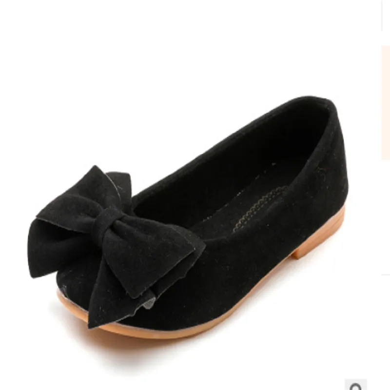 

Hot Fashion Lovely Baby Girls Princess Casual Shoes Kids Girl Children Solid Bow Casual Single Shoes Soft Slip-on Flat Shoes