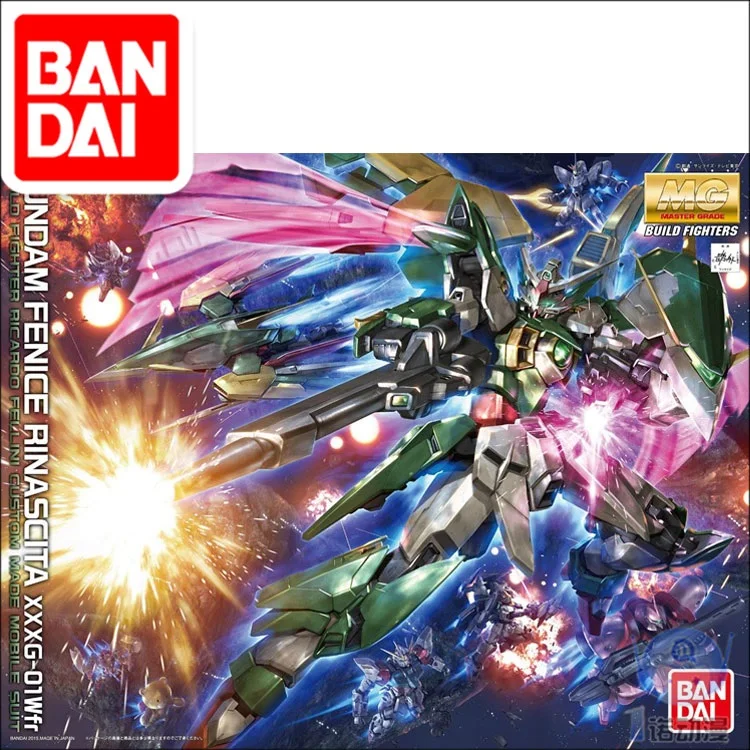 Оригинальная японская модель BANDAI Gundam MG 1/100 мобильный костюм FENICE RINASCITA детские