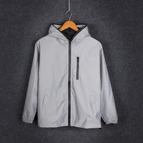 181 Full Reflective 5xl 4xl женские 3M Светоотражающие куртка Женская ветровка флуоресцентный Куртки с капюшоном в стиле хип-хоп Уличная ночное блестящие пальто для женщин - Цвет: 181 Full Reflective