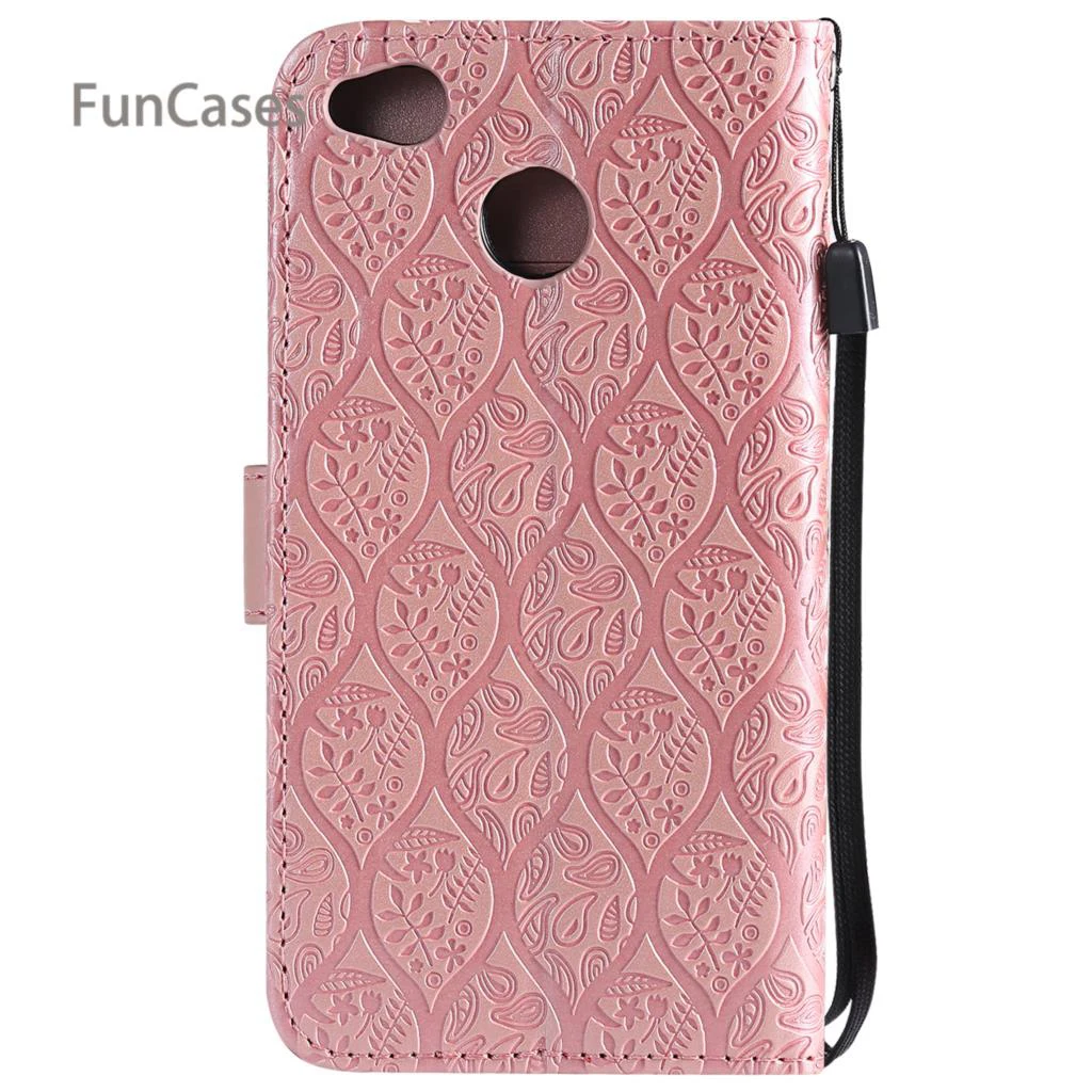 Чистый цвет лоза чехол на магнитном замке Funda Redmi 4X для телефона из искусственной