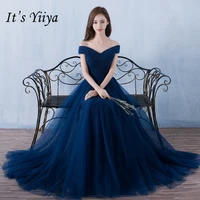 its yiiya bridesmaid dresses elegant long wedding party dress plus size royal blue bridesmaid dress tulle robe soiree dsya003