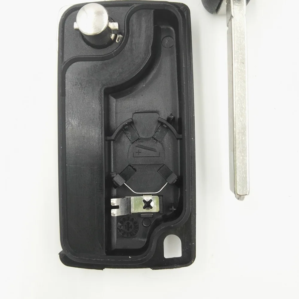 4 кнопки Замена Флип ключ оболочки пустой с паз на лезвие без батареи часть для