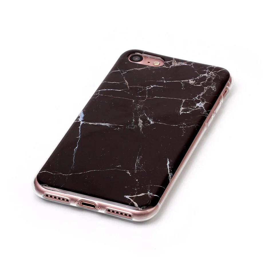 Чехол Triseoly для iPhone 6 S силиконовый Яркий яркий чехол с мраморным камнем 7 6S 8 Plus X