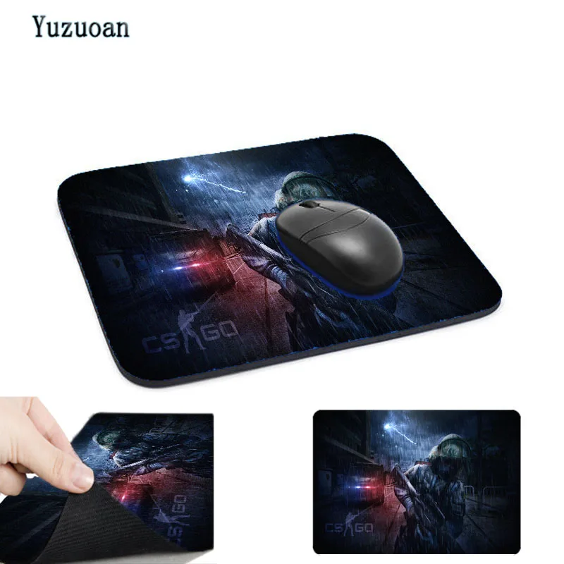 Yuzuoan DIY 22*18/25*20/29*25 см Коврик для мыши из натуральной резины контроль скорости