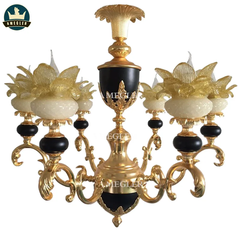 AMEGLER The luxurious villa French parlor lamp bedroom copper of pendent Europe imperial palace formula | Лампы и освещение