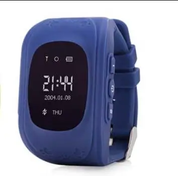 dark blue Хит, gps трекер, часы для детей, браслет, браслет, SOS, аварийный oled-искатель, анти-потеря, носимые устройства, локатор, трекер Q50 - Цвет: dark blue