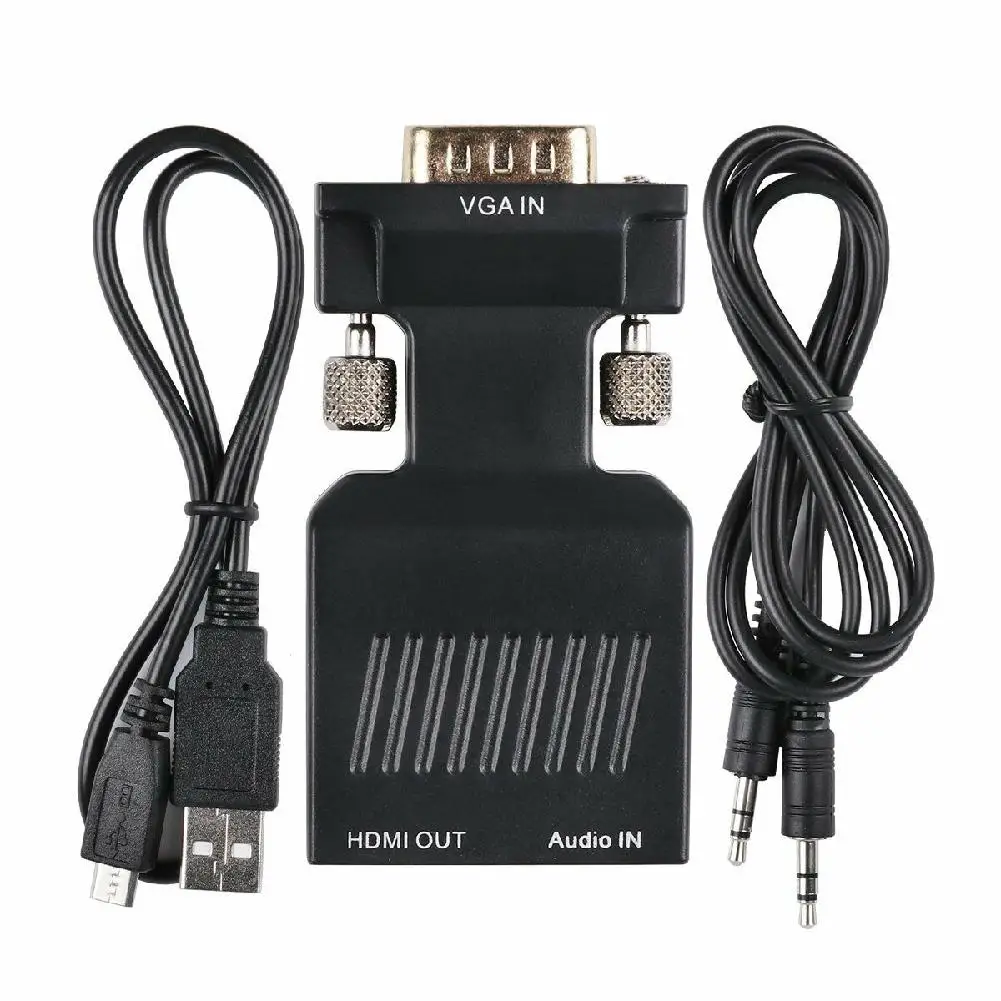VGA к HDMI 1080P AV конвертер HDTV аудио видео кабель адаптер для ПК DVD STB | Электроника
