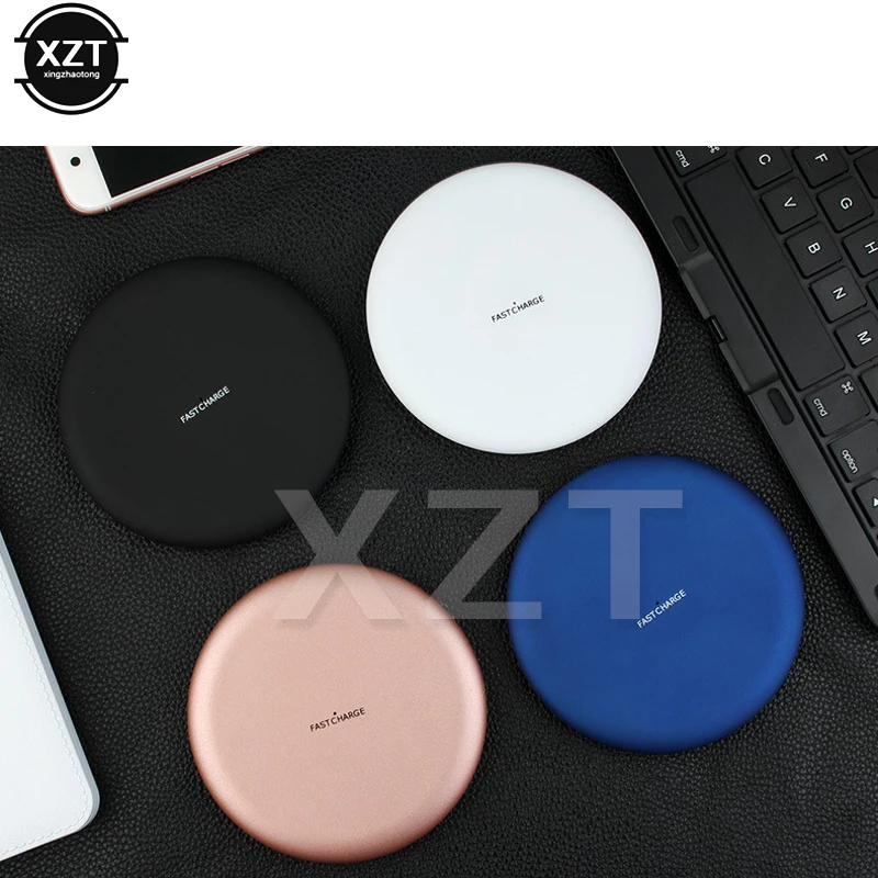Быстрое беспроводное зарядное устройство Qi Pad Desktop для iPhone X 8 Plus Samsung Galaxy S7 разъемы