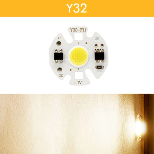 LED COB Chip Smart IC Bead No Driver DIY Y32 3W 5W 9W 10W 20W 30W 50W 100W 150W Spotlight Floodlight Lamp 220V 110V White Light - Emitting Color: Warm white Y32