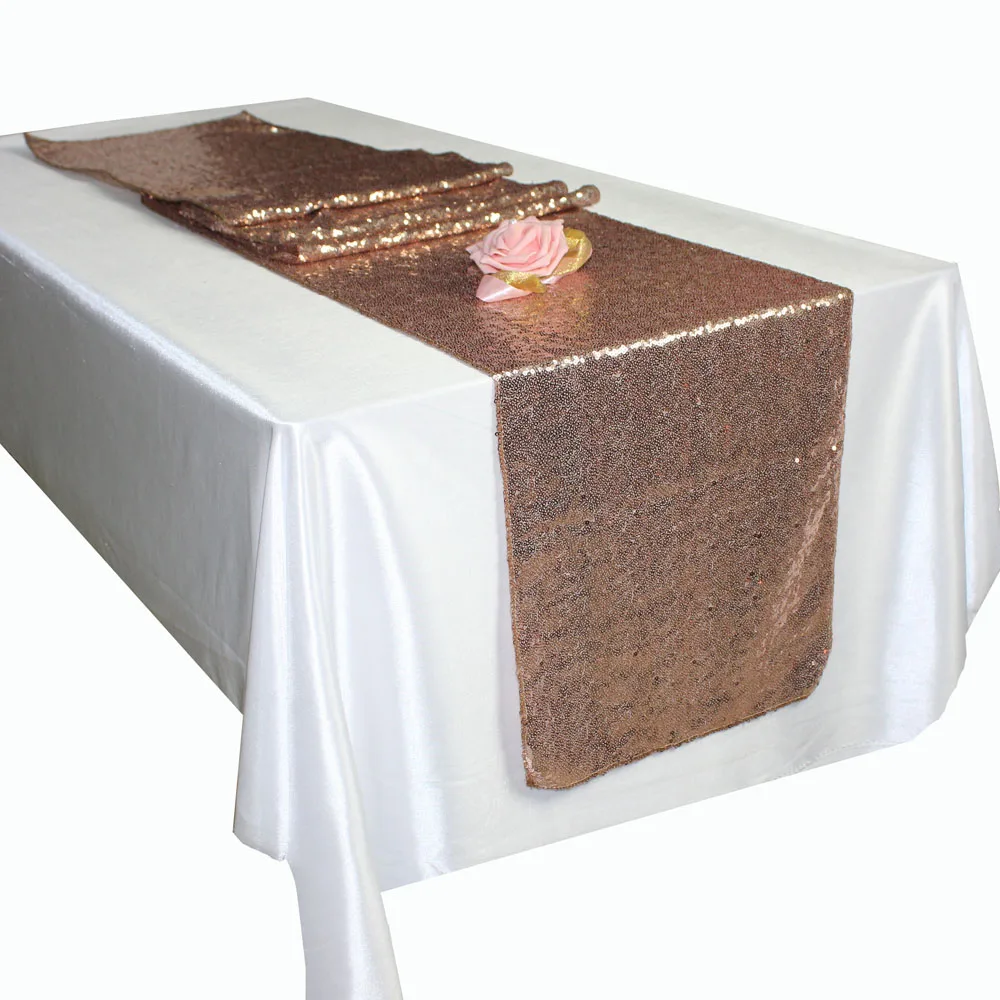 Дешевые 10 шт./лот отель декоративные для банкета серебряных блесток скатерти