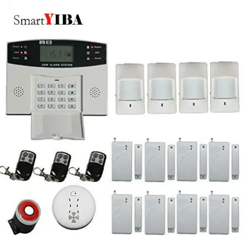 SmartYIBA Русский Испанский Французский Голос Беспроводная GSM SMS сигнализация ЖК