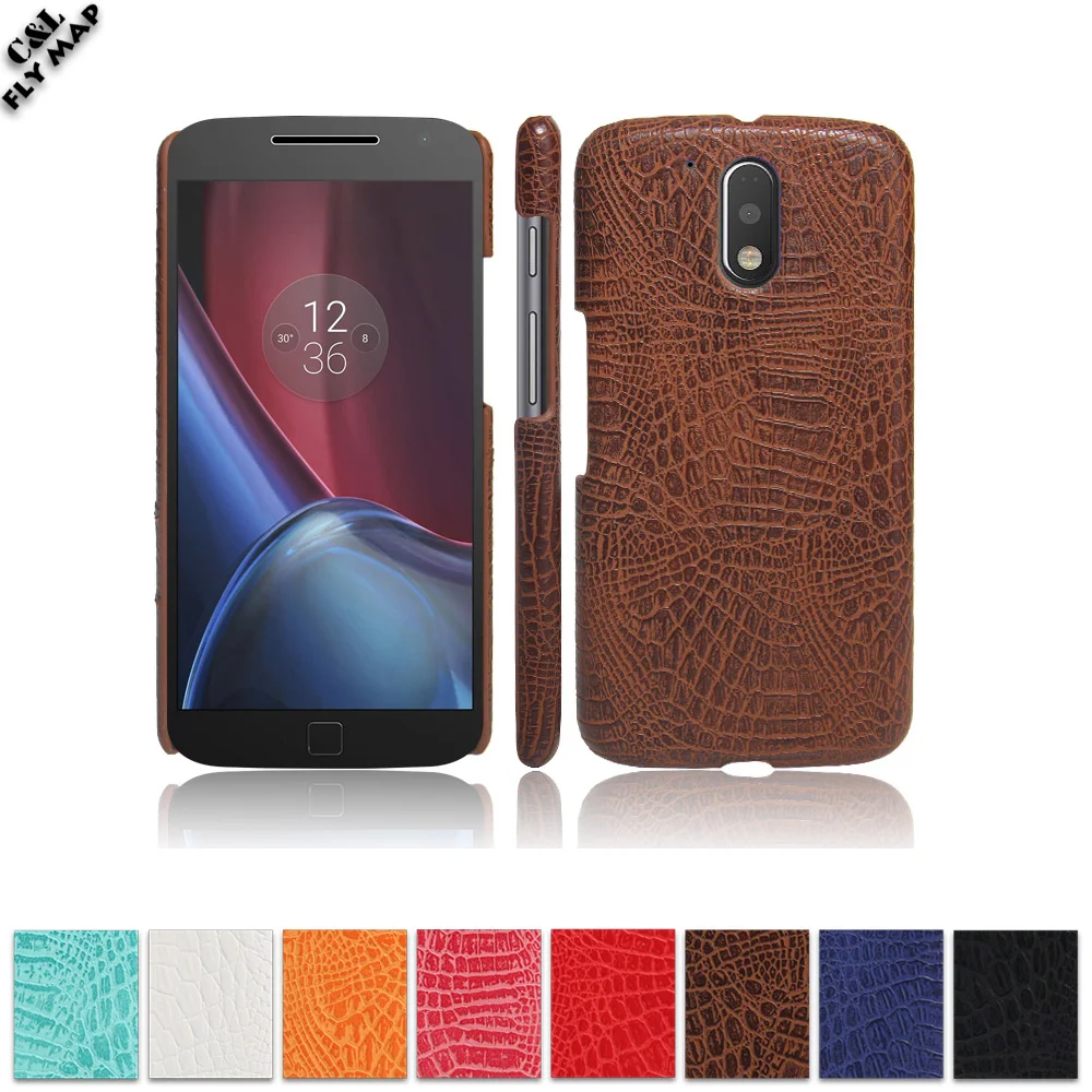 Чехол из крокодиловой кожи для Motorola Moto G4 Plus 4 G XT1640 XT1641 XT1642 жесткий защитный чехол