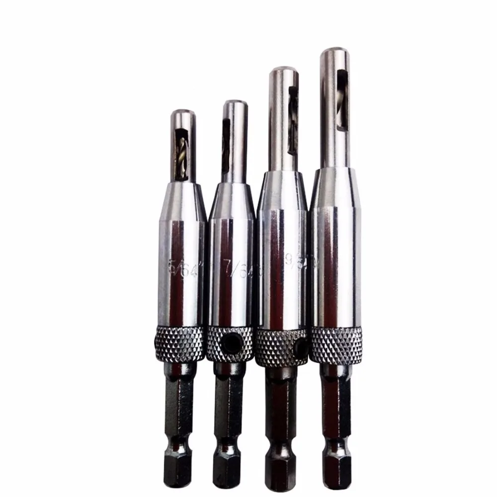 4 шт. набор инструментов для работы с дверными окнами и шкафами|drill bit set|center drills bits