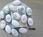 Металлическая коробка для хранения 30 шт.лот, коробка для конфет овальной формы с принтом свежих цветов, футляр для мыла ручной работы, Мини жестяная коробка для ювелирных изделий, маленький футляр для таблеток