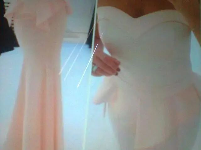 

Strapless satin Sweetheart neckline peplum evening dress light pink