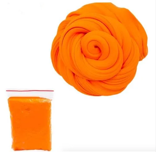 Orange 20 г цветной легкий Пластилин мягкий хлопок слизи игрушки глина шпатлевка пушистые принадлежности DIY Пластилин для детей антистресс полимерный подарок - Цвет: Orange